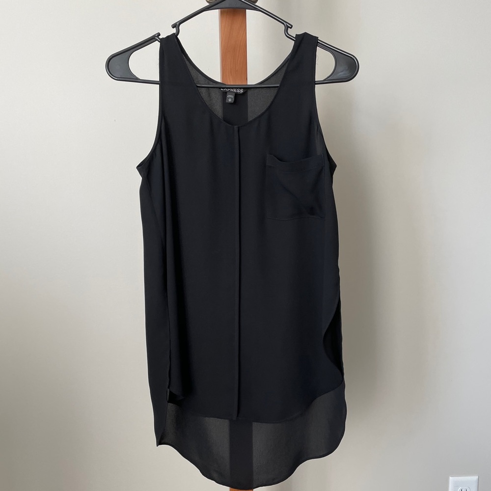 Express split hem blouse